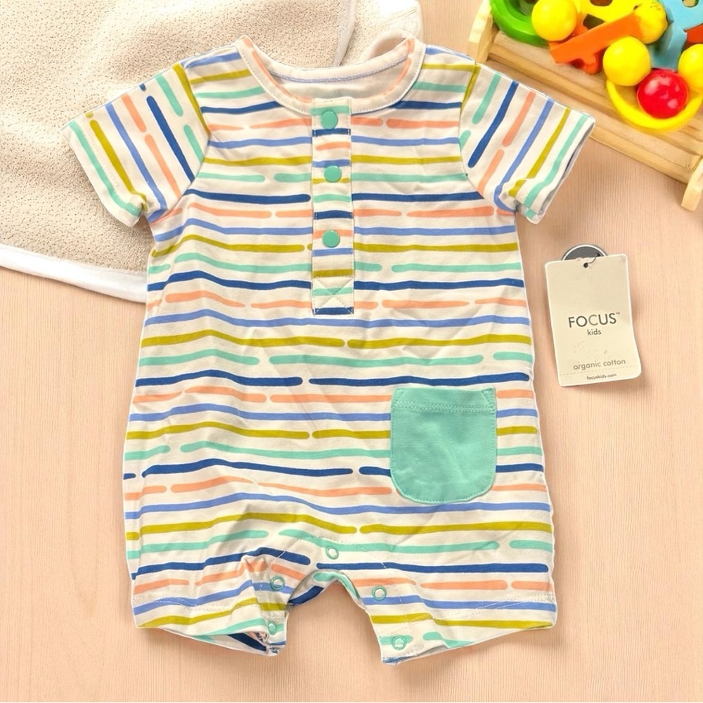 Kids Striped Bodysuit - Multicolor